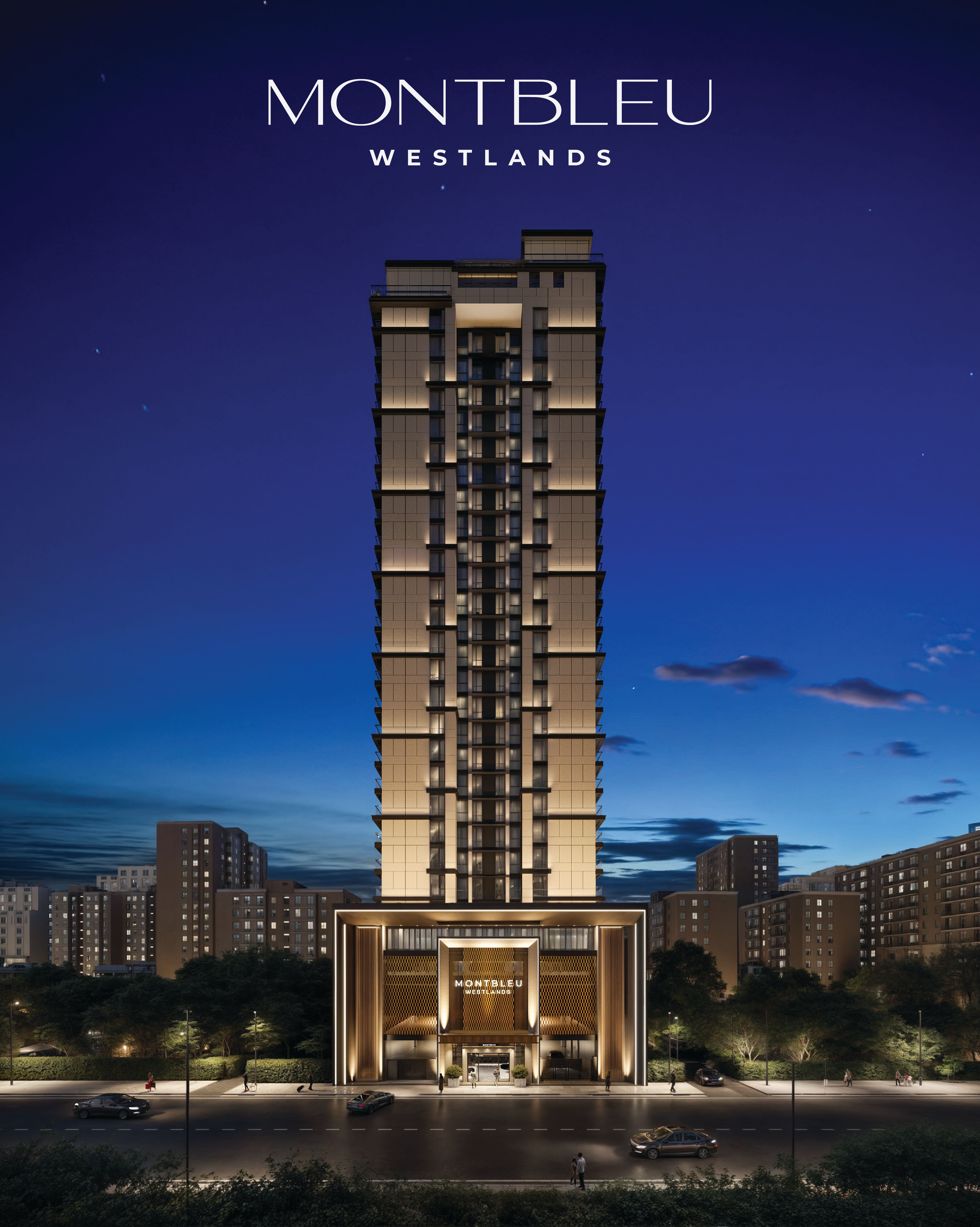 Exterior at night